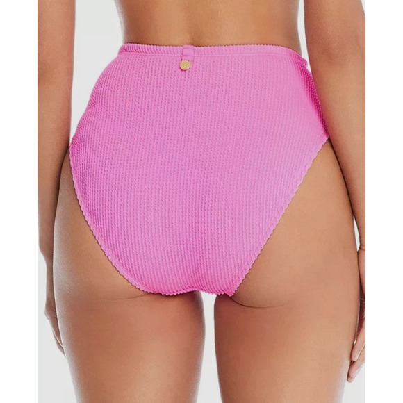 Bleu Rod Beattie Women's Pink High-Waist Swim Bikini Bottom Size 8 16225 - Picture 2 of 2